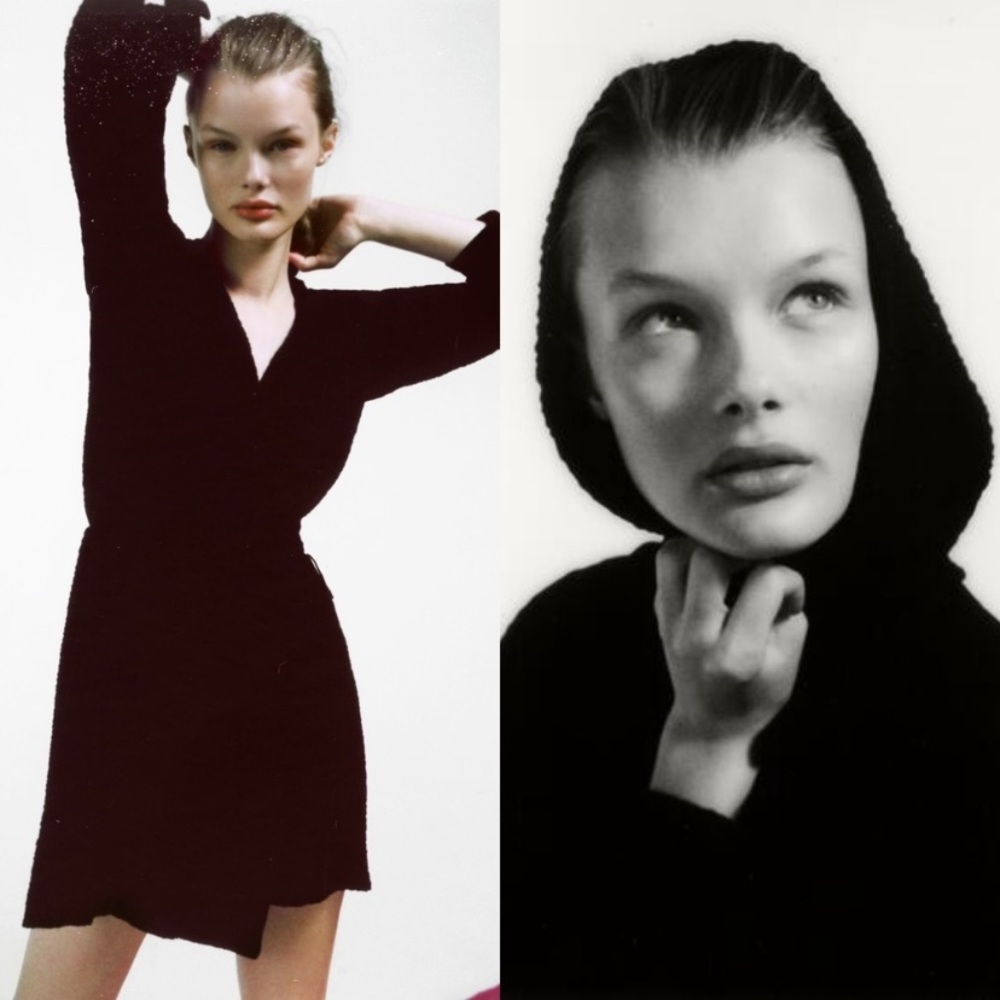 Zara Textured Hooded Black Mini Dress NWT